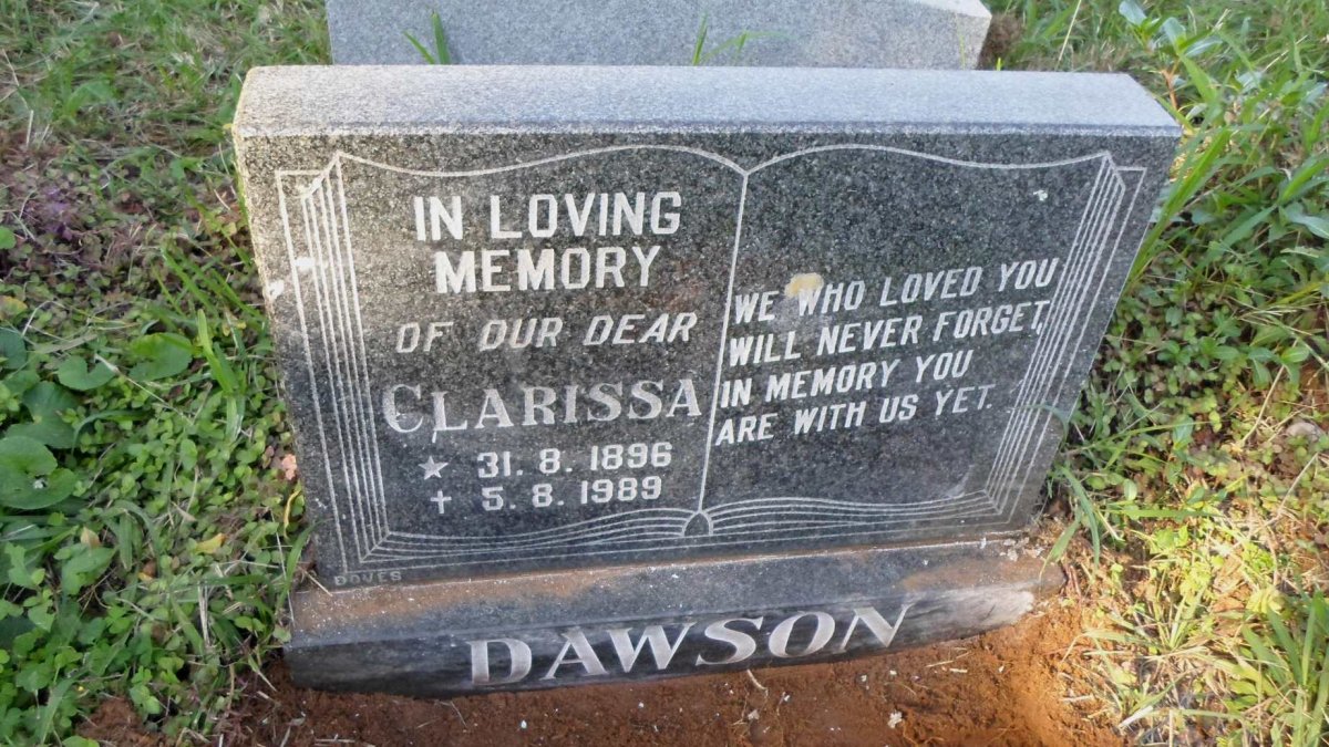 DAWSON Clarissa 1896-1989