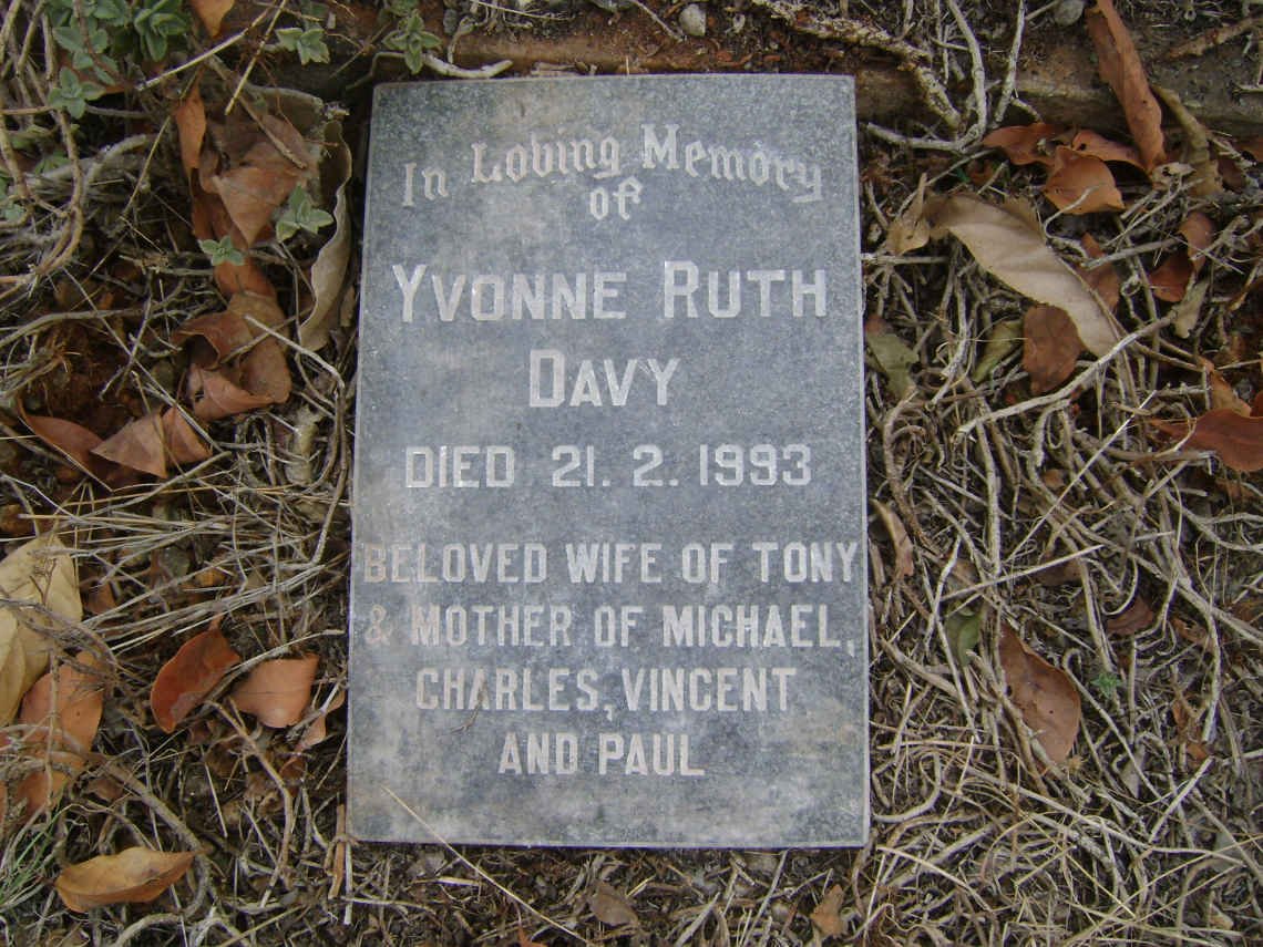 DAVY Yvonne Ruth -1993