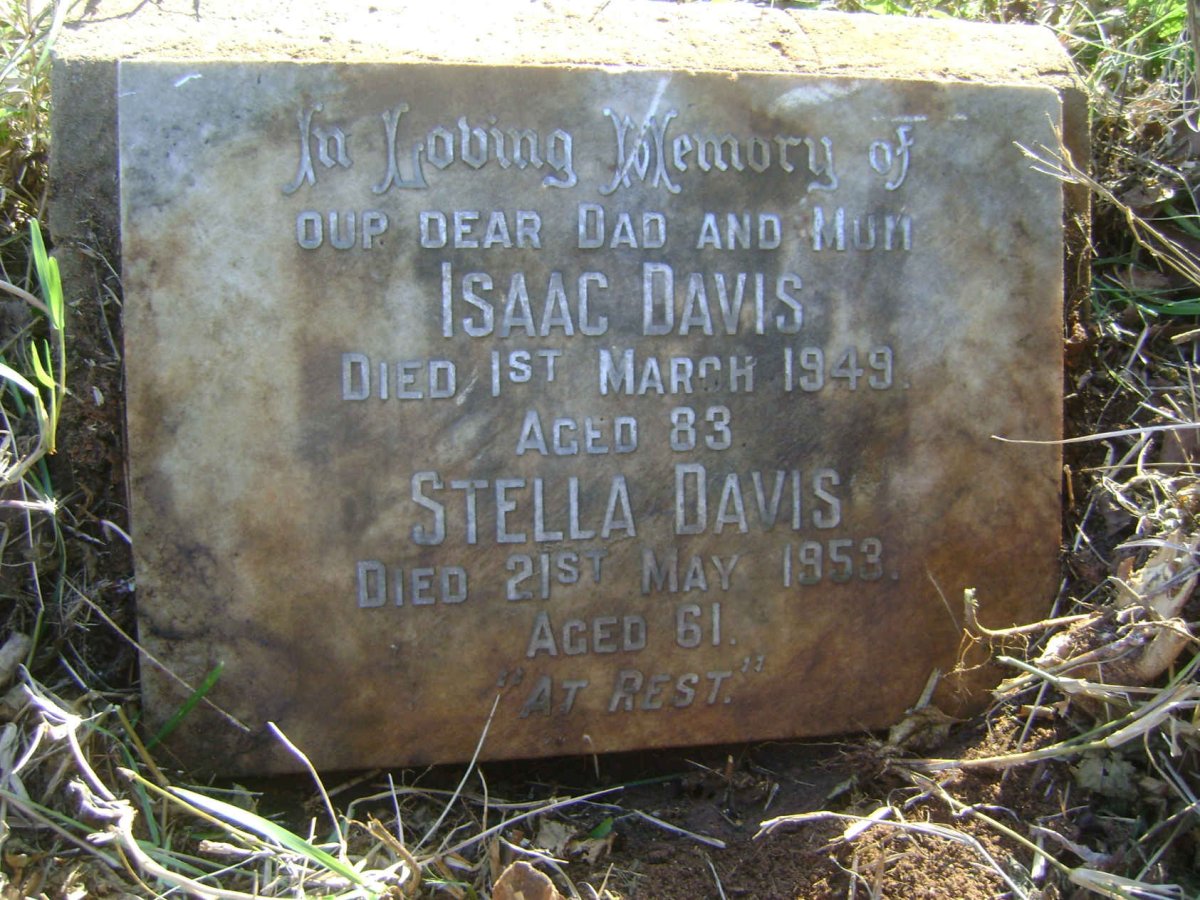DAVIS Isaac -1949 &amp; Stella -1953