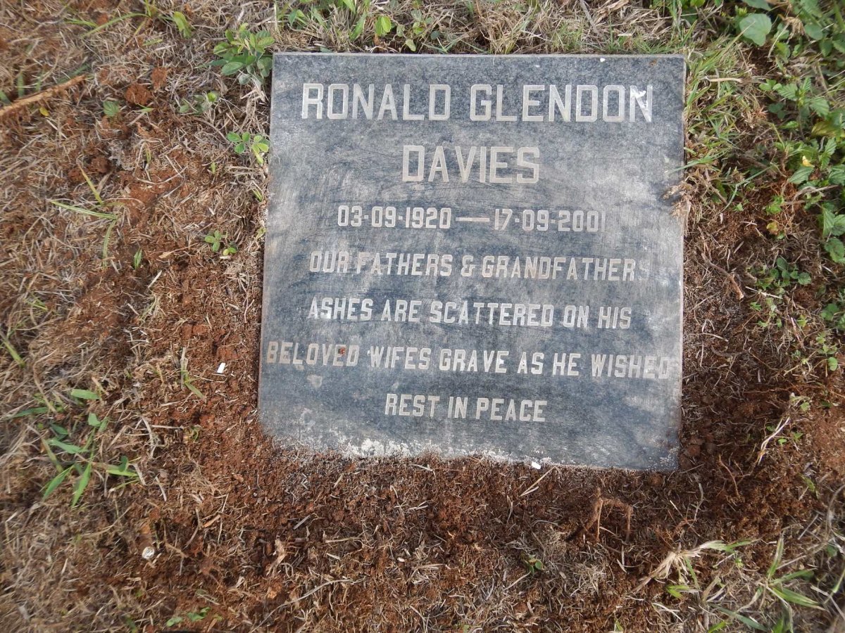 DAVIES Ronald Glendon 1920-2001