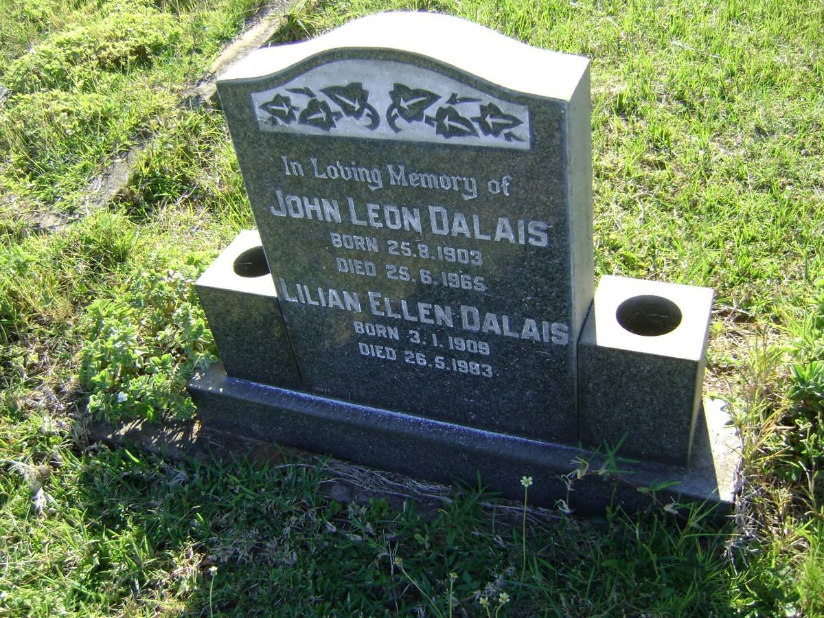 DALAIS John Leon 1903-1965 &amp; Lilian Ellen 1909-1983