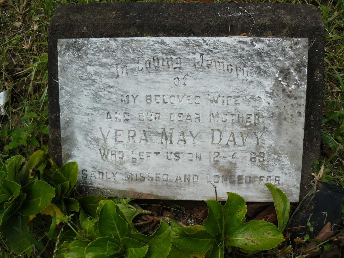 DAVY Vera May -1969