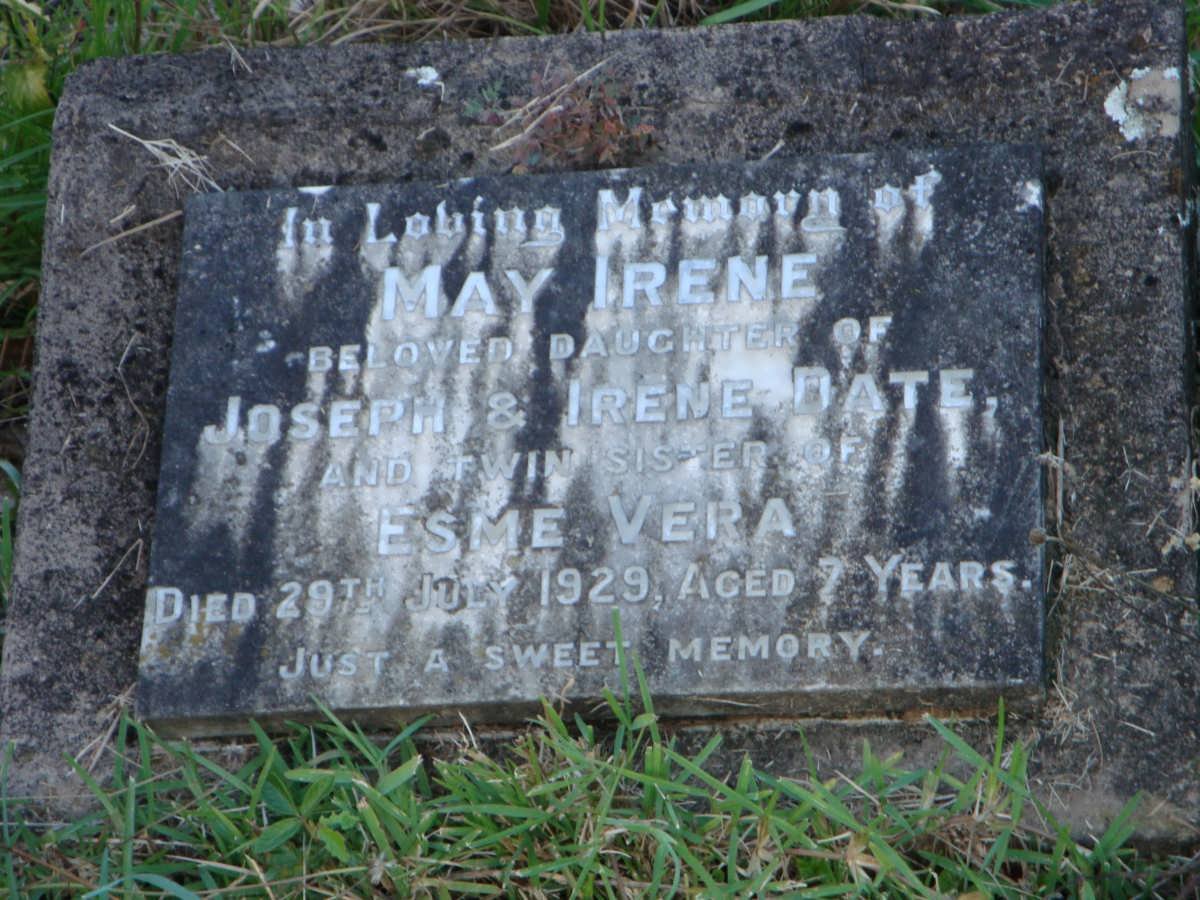 DATE May Irene -1929