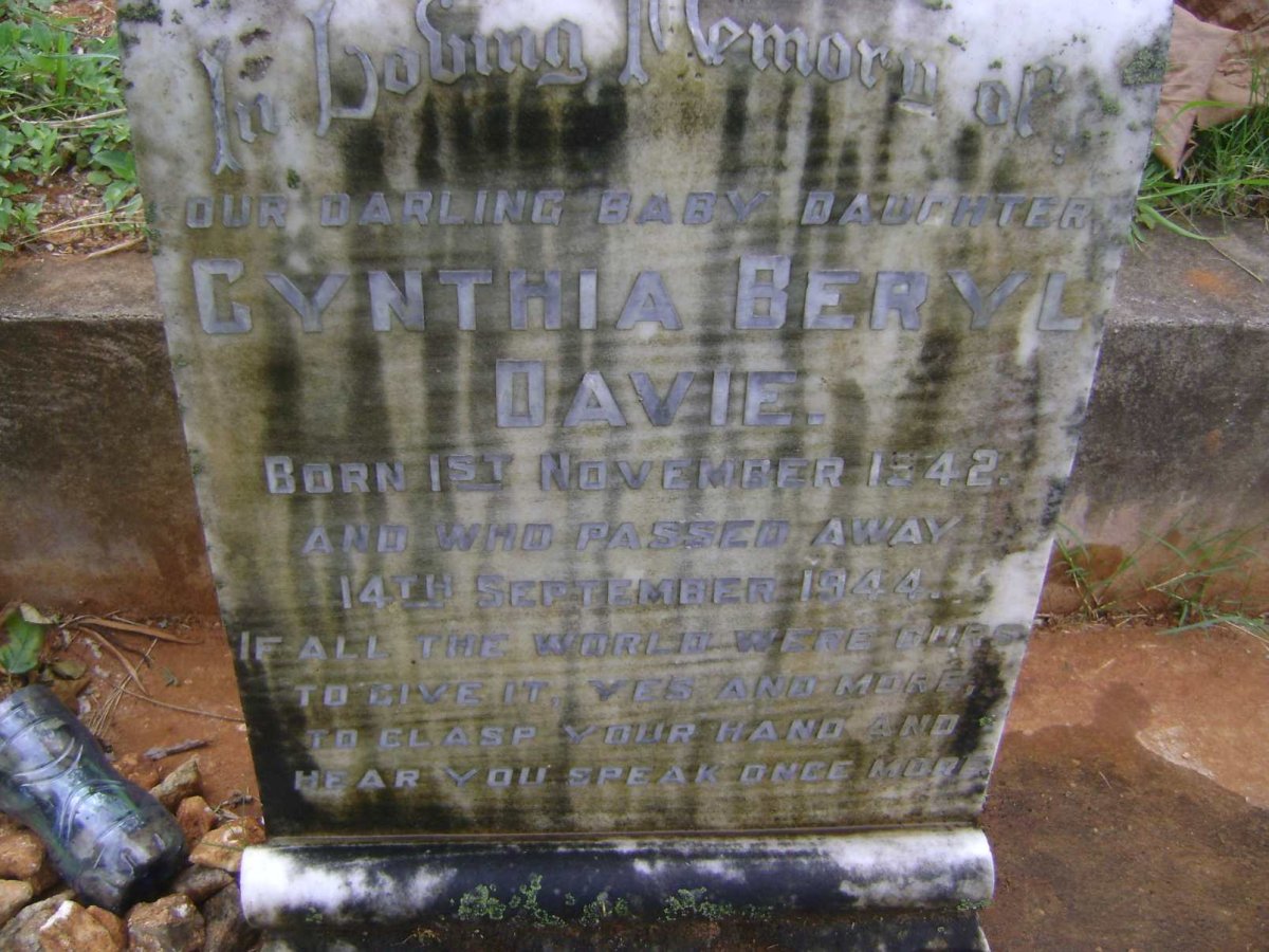 DAVIE Cynthia Beryl 1942-1944