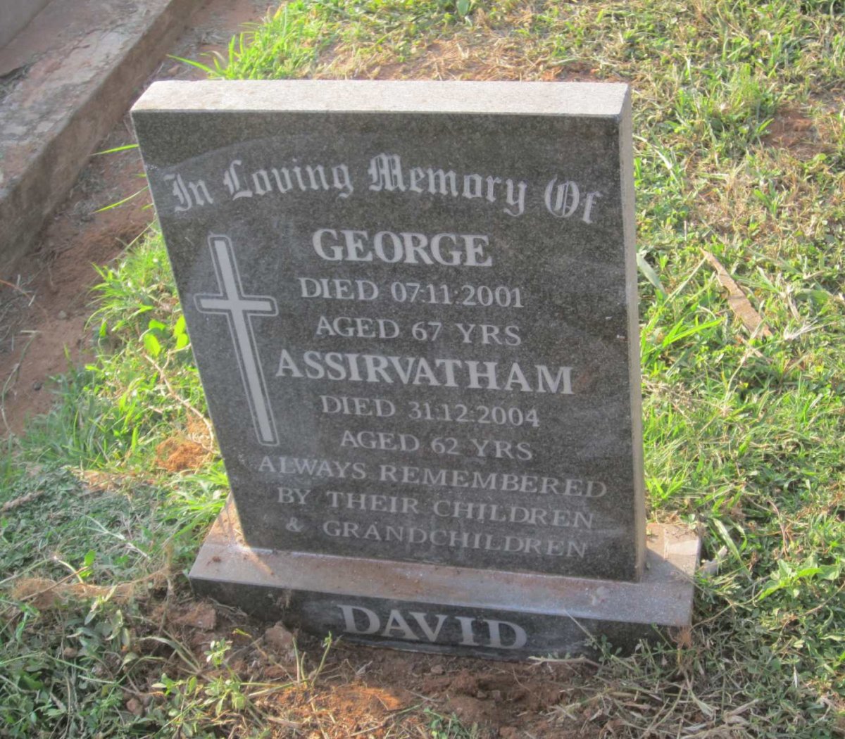 DAVID George -2001 &amp; Assirvatham -2004