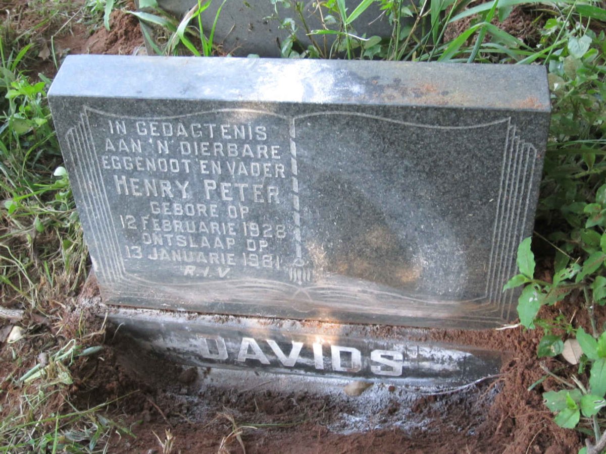 DAVIDS Henry Peter 1928-1981