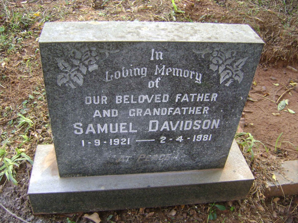 DAVIDSON Samuel 1921-1981