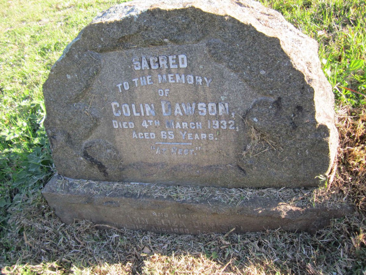 DAWSON Colin -1932 &amp; Ann Eliza -19?0