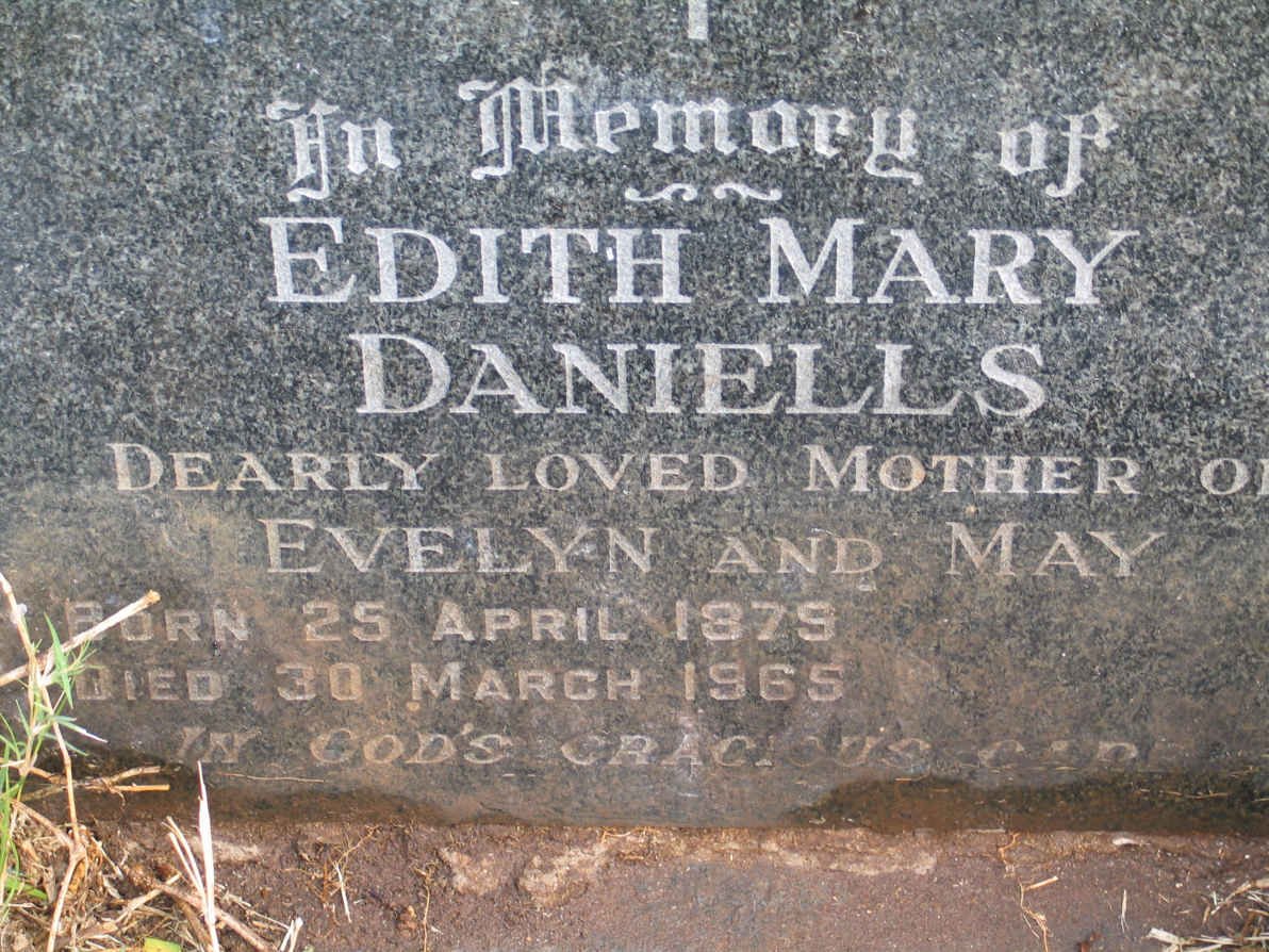 DANIELLS Edith Mary 1879-1965