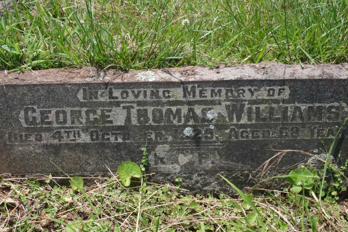  WILLIAMS George Thomas -1929 