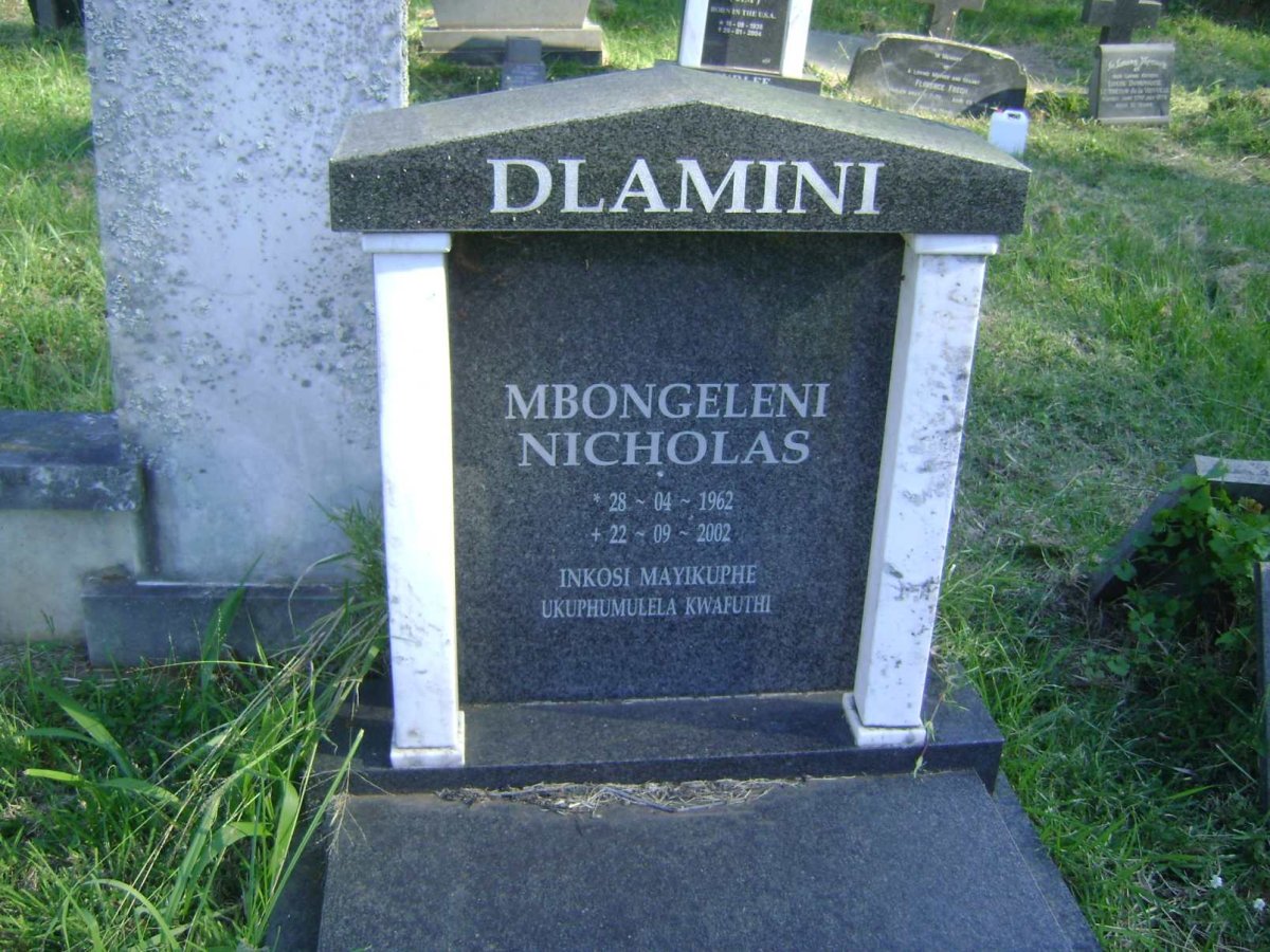 DLAMINI Mbongeleni Nicholas 1962-2002