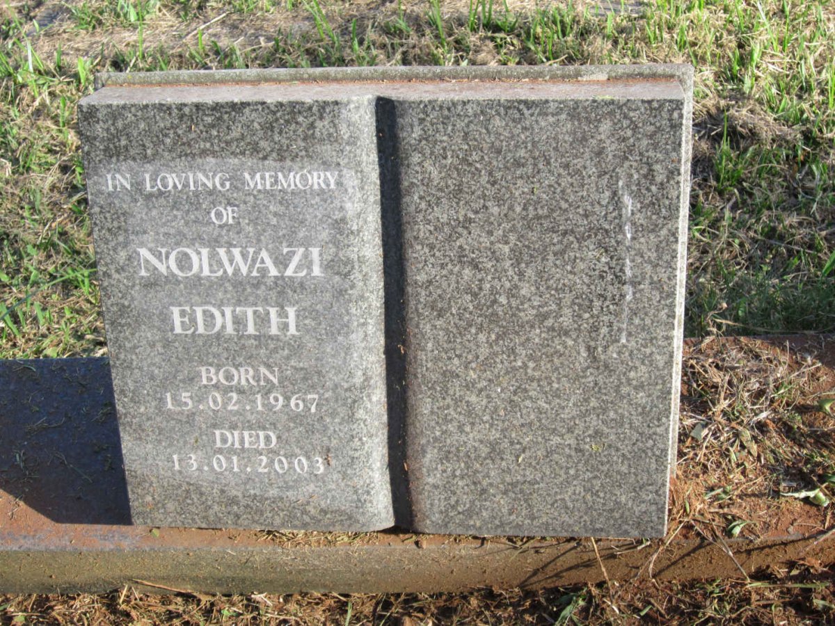 DLAMINI Nolwazi Edith 1967-2003