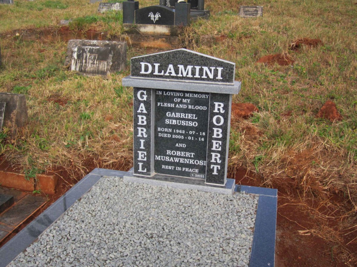 DLAMINI Gabriel Sibusiso 1962-2005 :: DLAMINI Robert Musawenkosi -1994