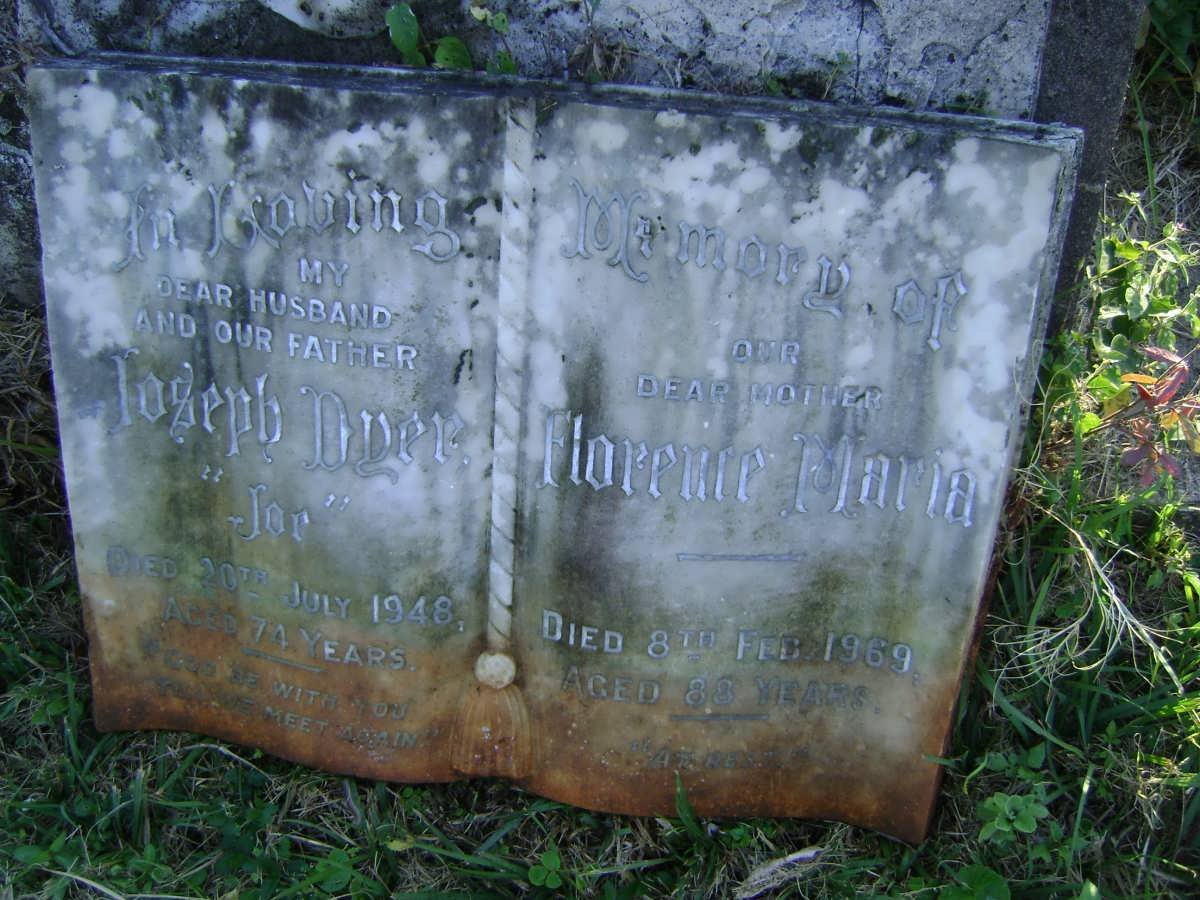 DYER Joseph -1948 &amp; Florence Maria -1969