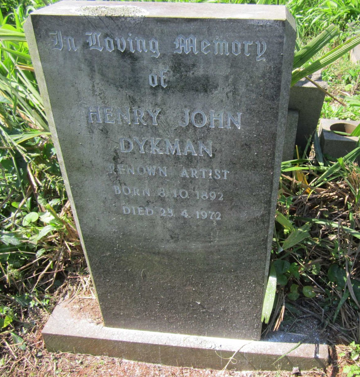 DYKMAN Henry John 1892-1972