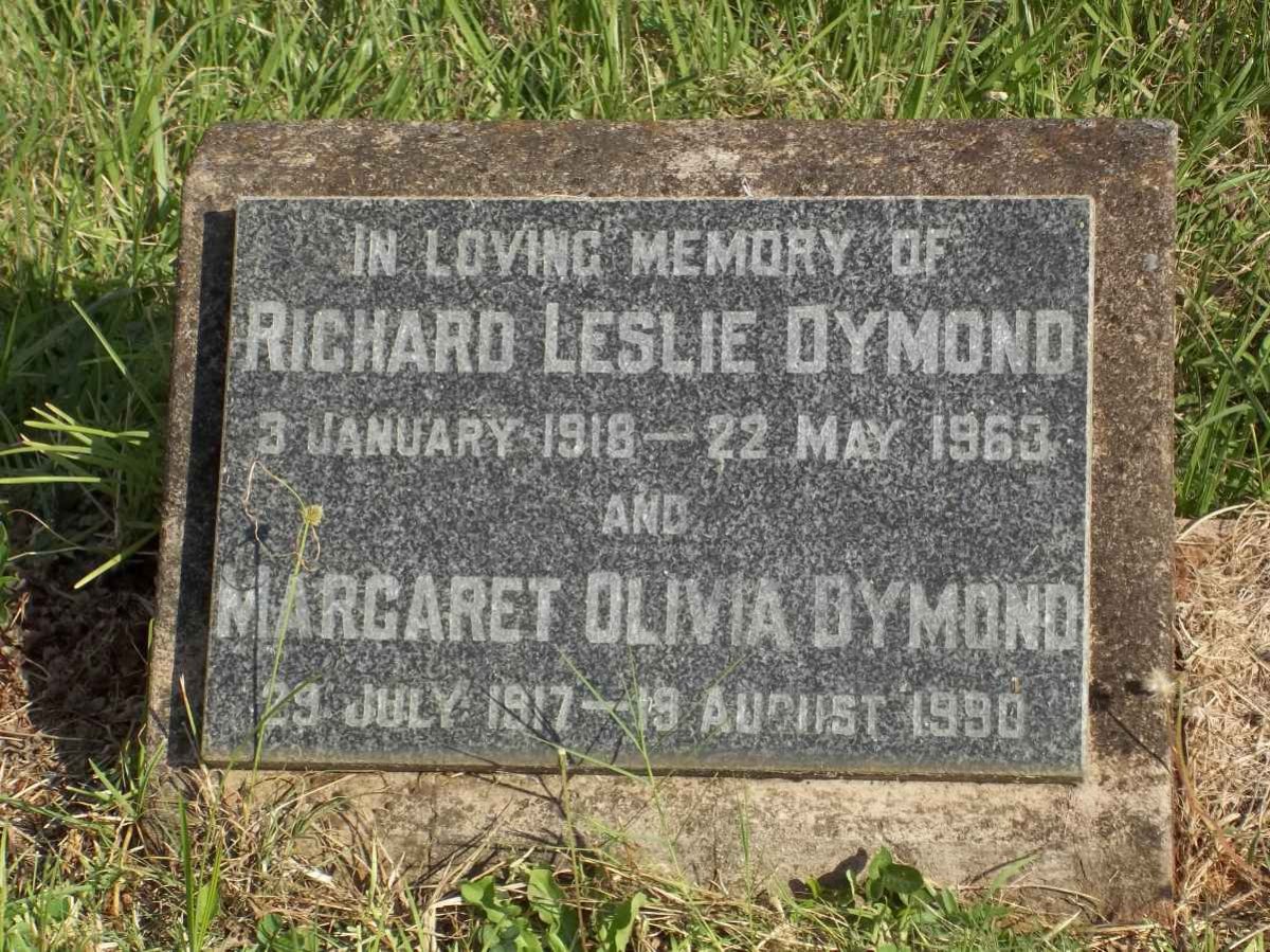 DYMOND Richard Leslie 1918-1963 &amp; Margaret Olivia 1917-1990