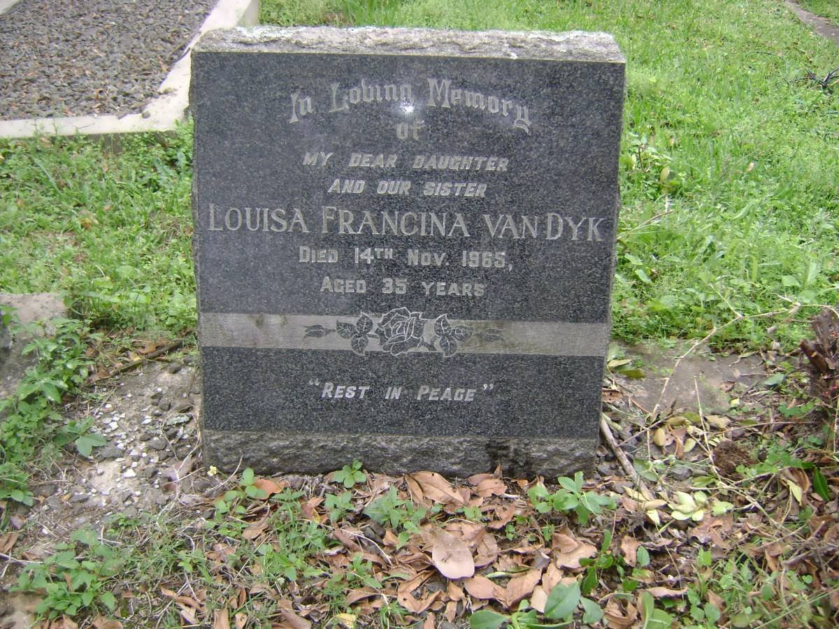 DYK Louisa Francina, van -1965 