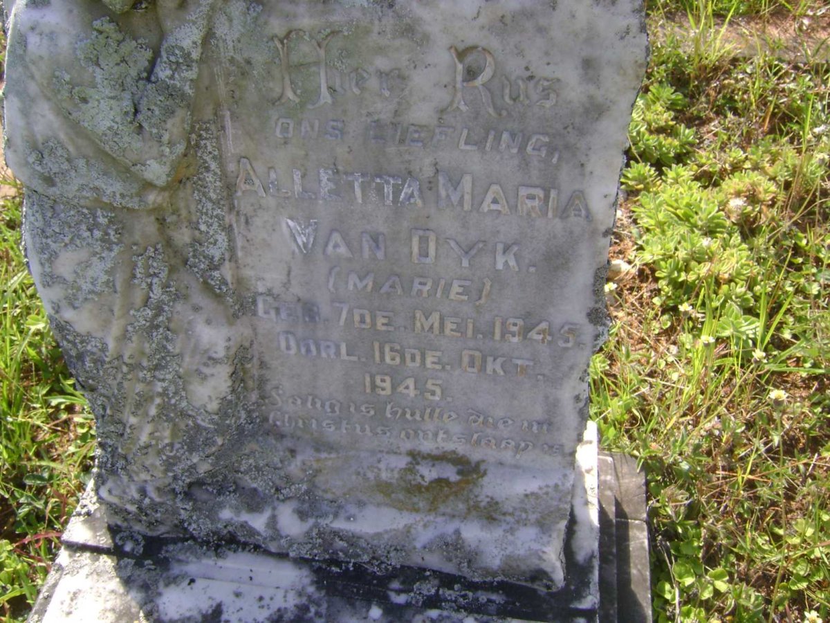 DYK Alletta Maria, van 1945-1945