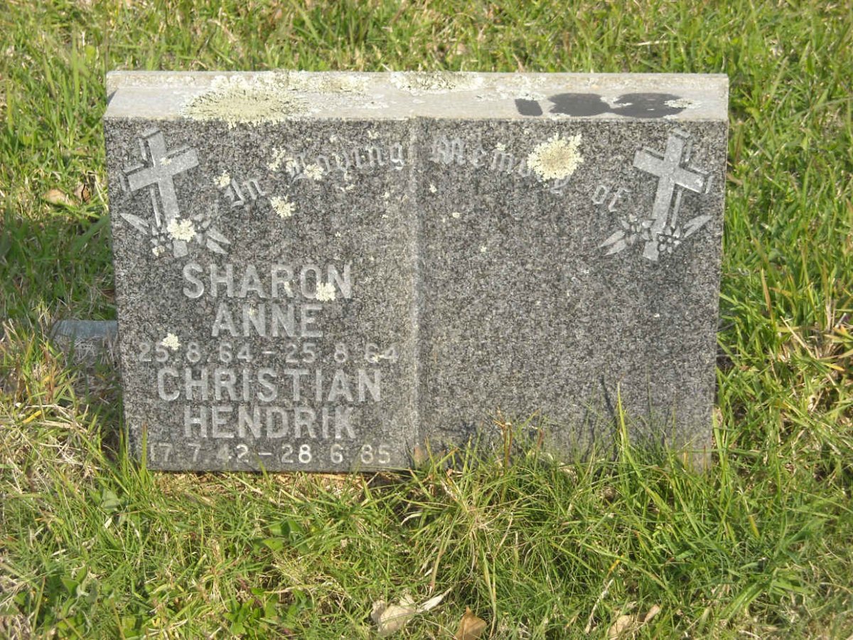 DRYSDALE Christian Hendrik 1942-1985 :: DRYSDALE Sharon Anne 1964-1964