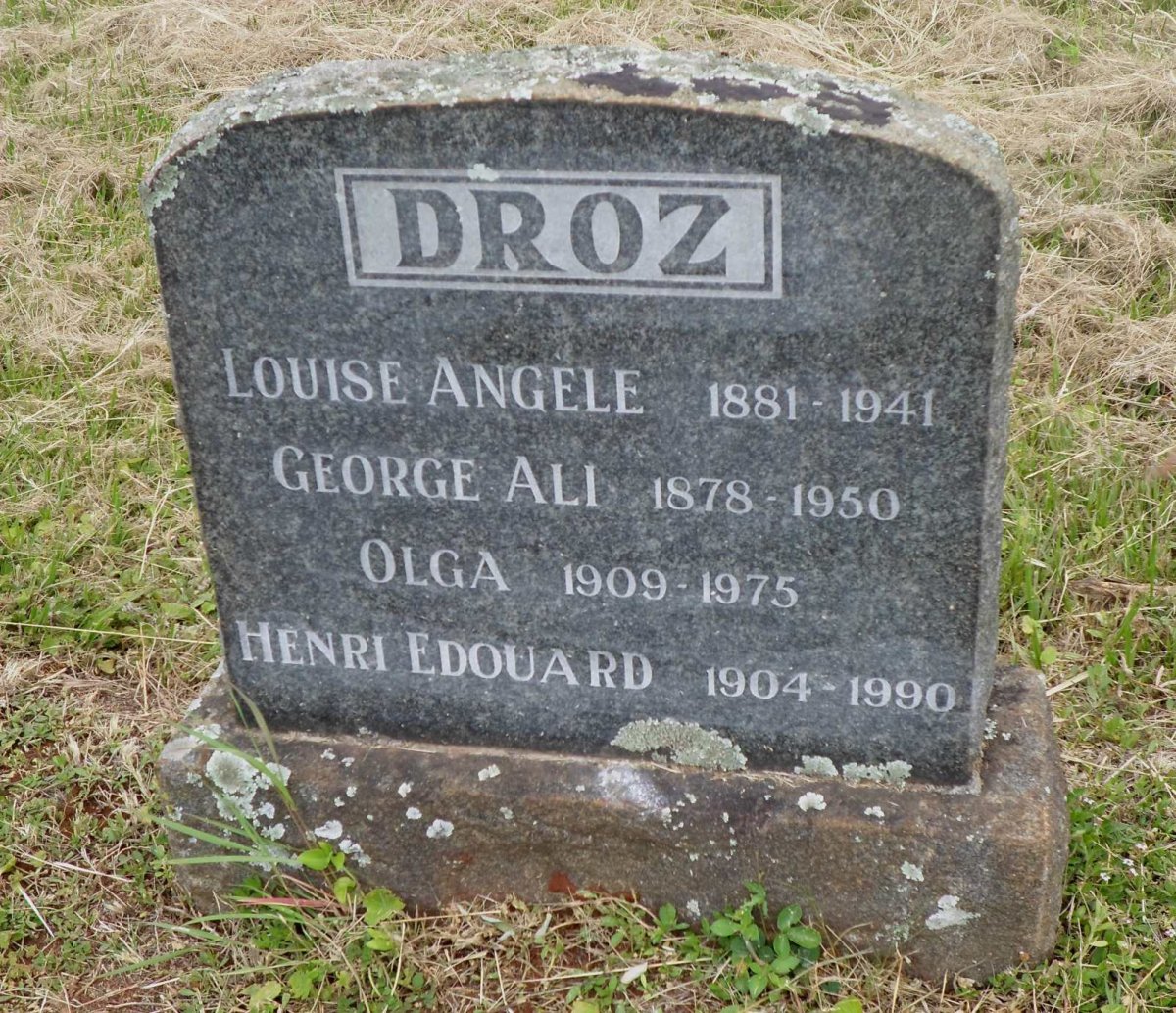 DROZ George Ali 1878-1950 :: DROZ Louise Angele 1881-1941 :: DROZ Olga 1909-1975 :: DROZ Henri Edouard 1904-1990