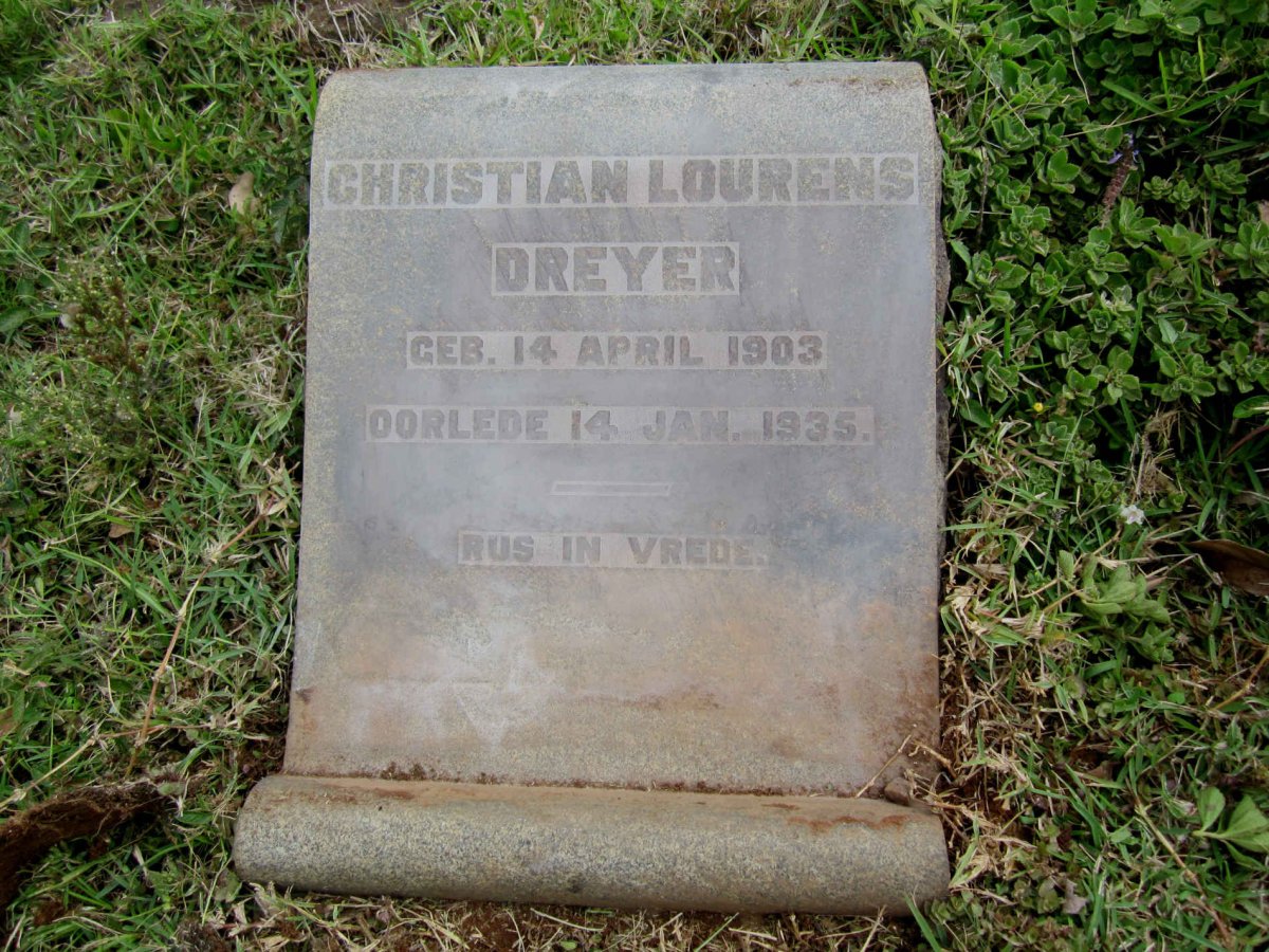 DREYER Christian Lourens 1903-1935
