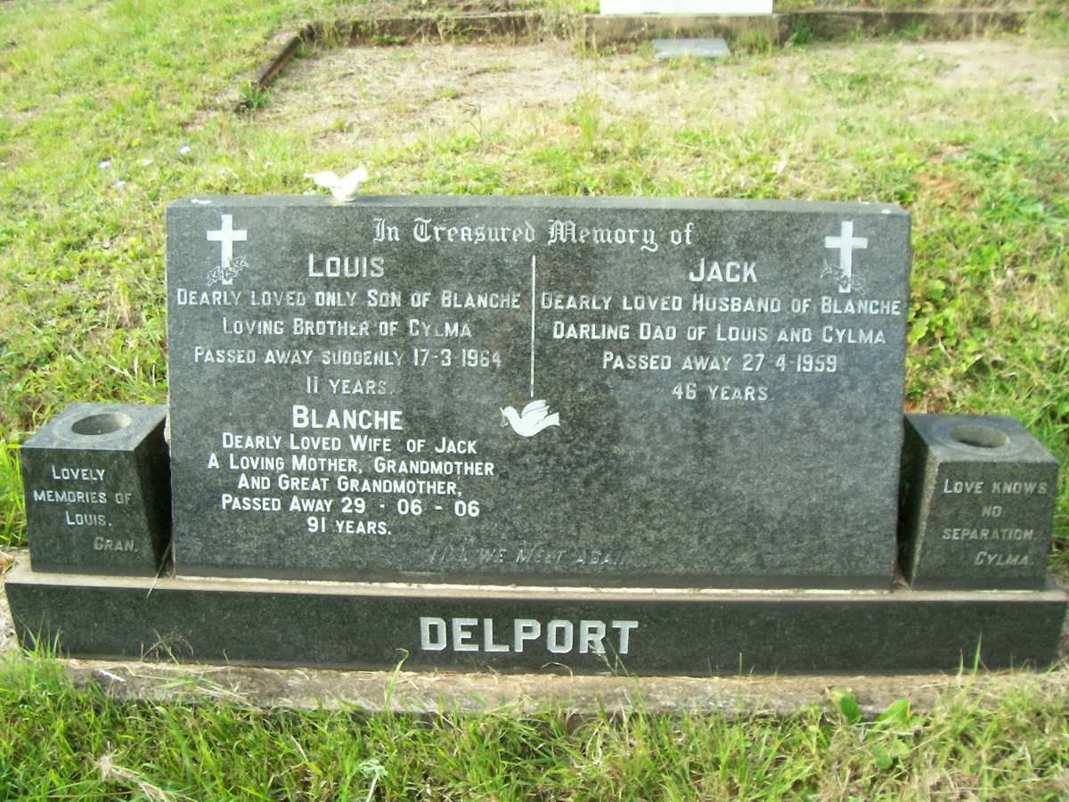 DELPORT Jack -1959 &amp; Blanche 2006 :: DELPORT Louis -1964