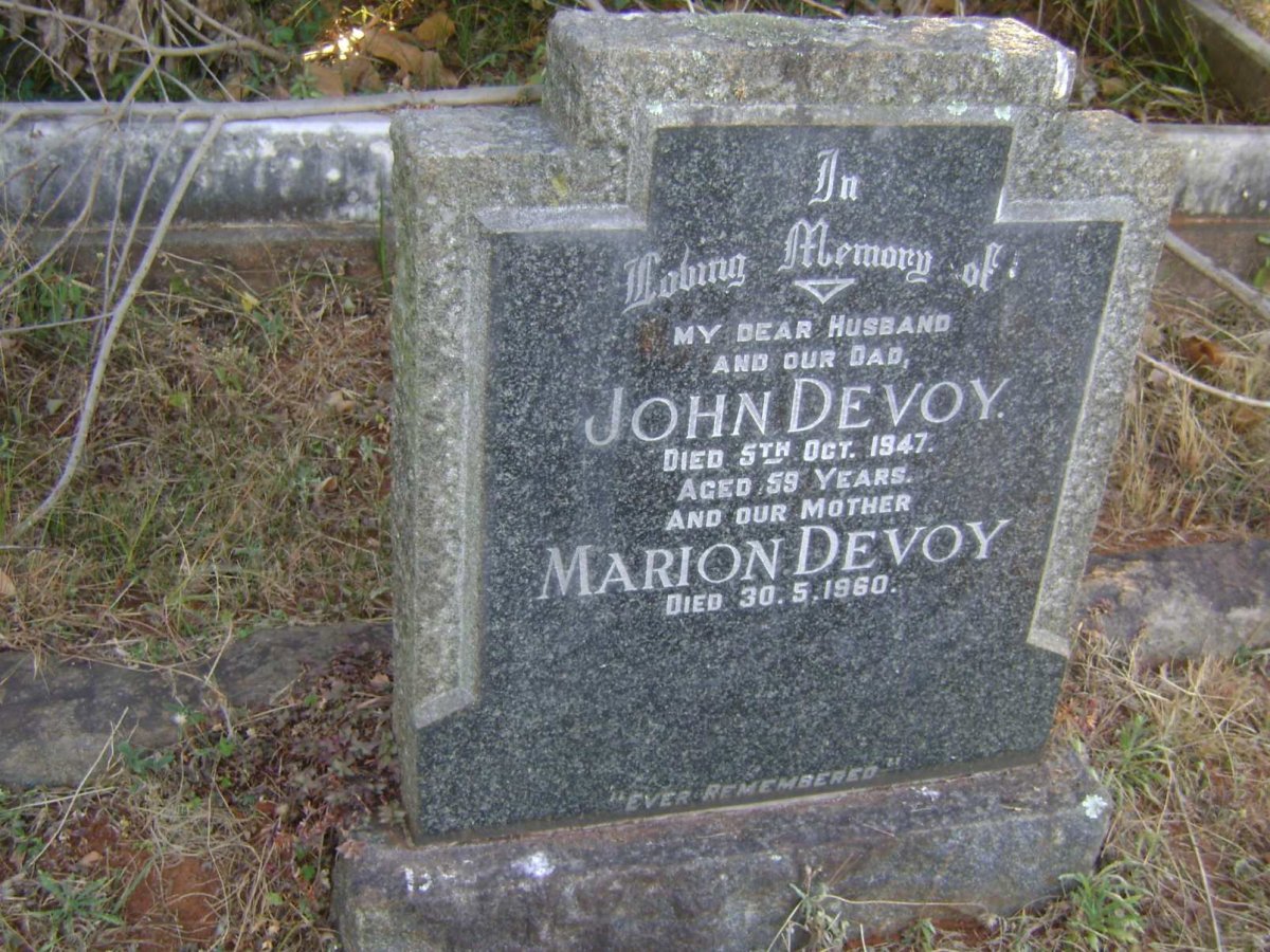 DEVOY John -1947 &amp; Marion -1960