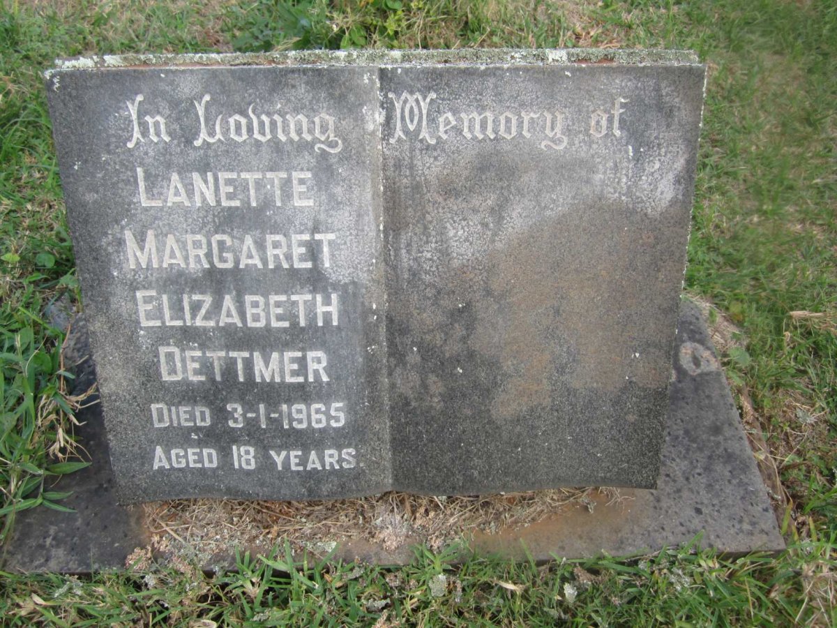 DËTTMER Lanette Margaret Elizabeth -1965
