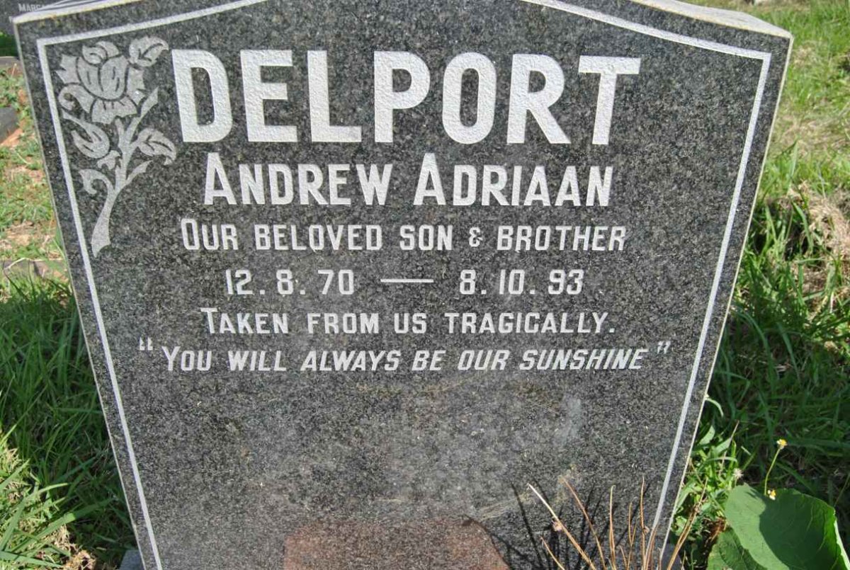 DELPORT Andrew Adriaan 1970-1993