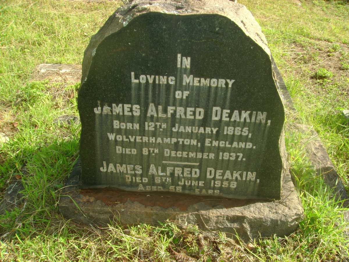 DEAKIN James Alfred 1865-1937 :: DEAKIN James Alfred -1958