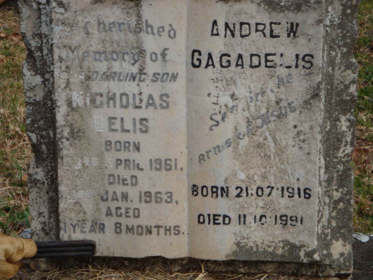 DELIS Nicholas 1961-1963 :: GAGADELIS Andrew 1916-1991
