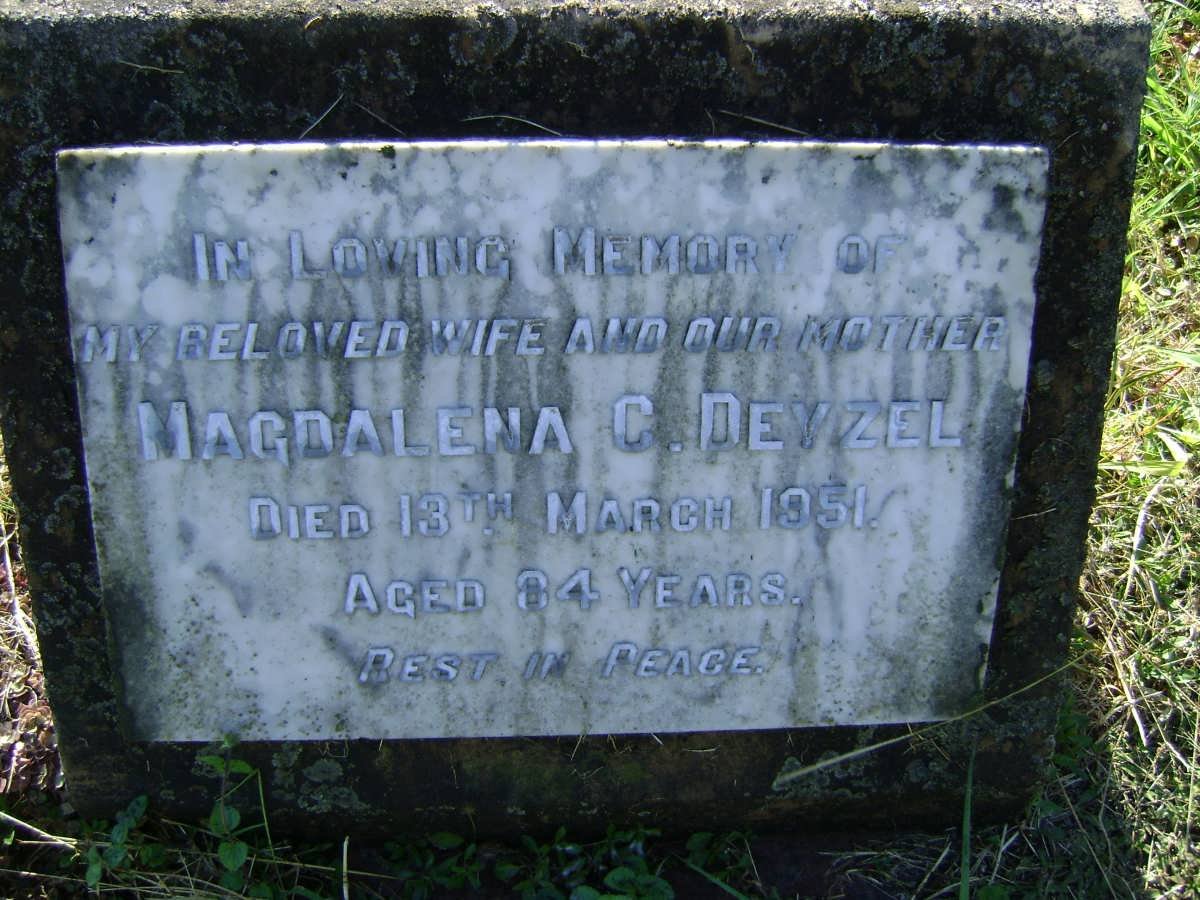 DEYSEL Magdalena C. -1951