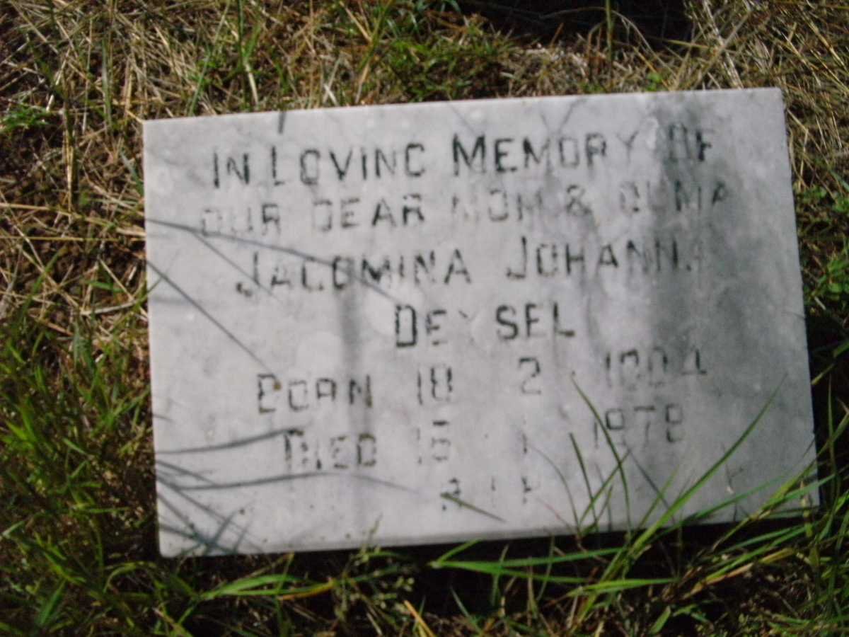 DEYSEL Jacomina Jahanna 1904-1978