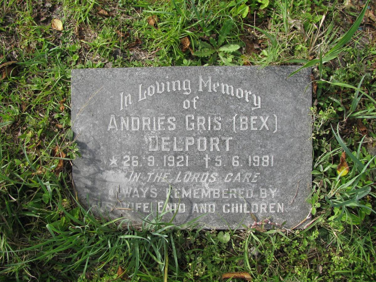 DELPORT Andries Gris 1921-1981