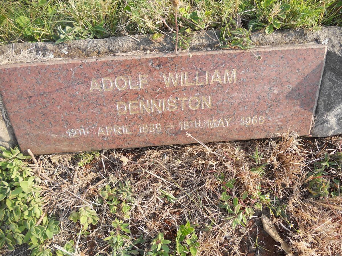 DENNISTON Adolf William 1889-1966