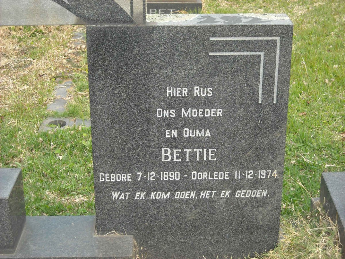 DEVENTER Johannes, van 1890-1965 &amp; Bettie 1890-1974