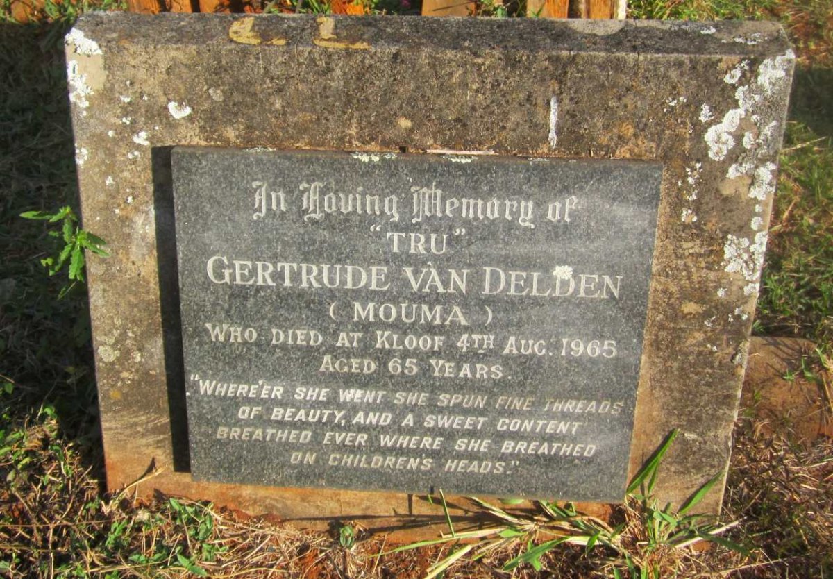 DELDEN Gertrude, van -1965