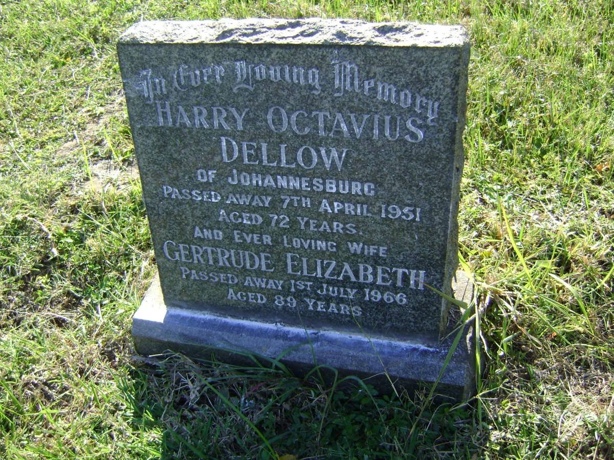 DELLOW Harry Octavius -1951 &amp; Gertrude Elizabeth -1966