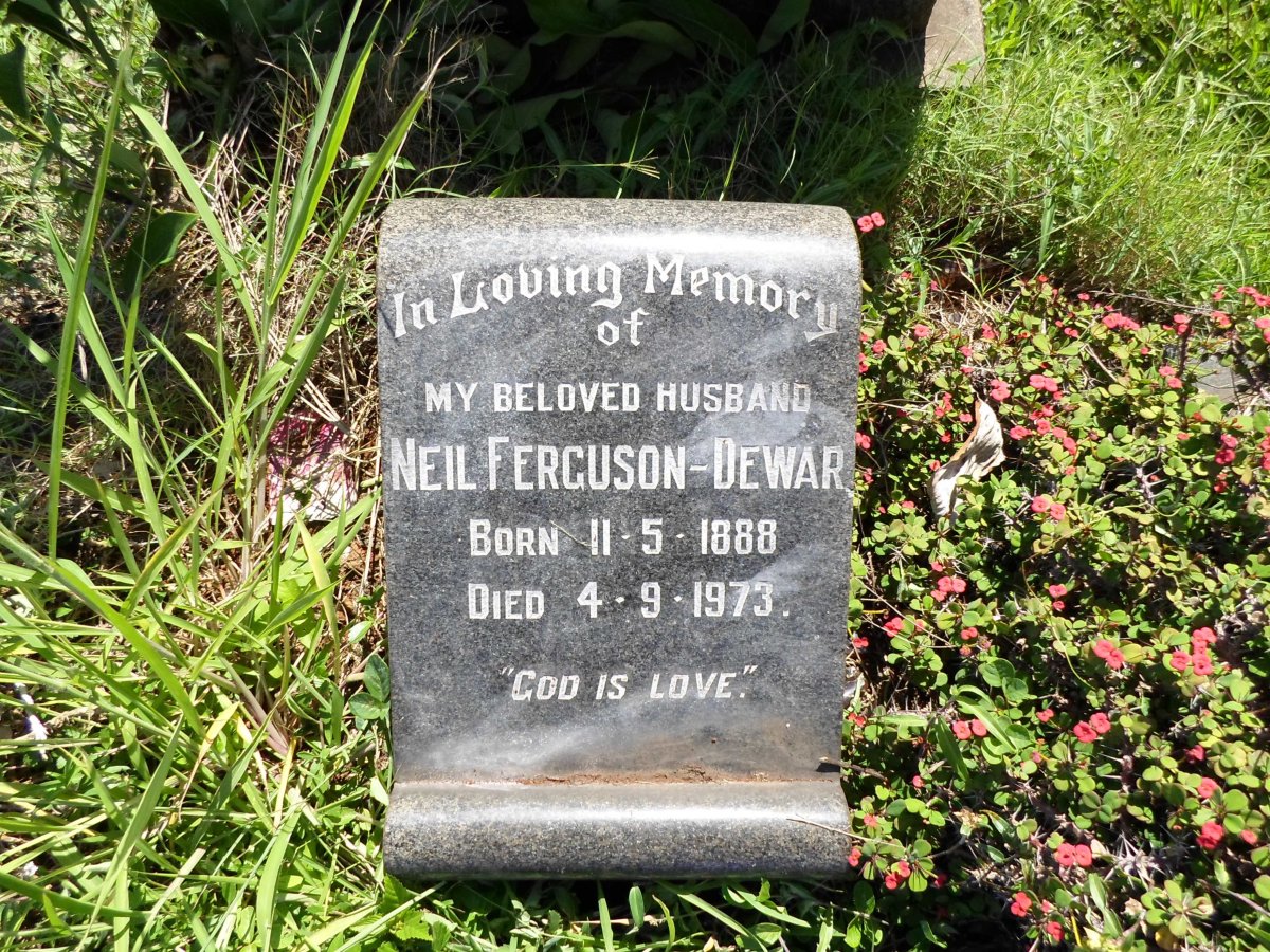 DEWAR Neil, FERGUSON 1888-1973