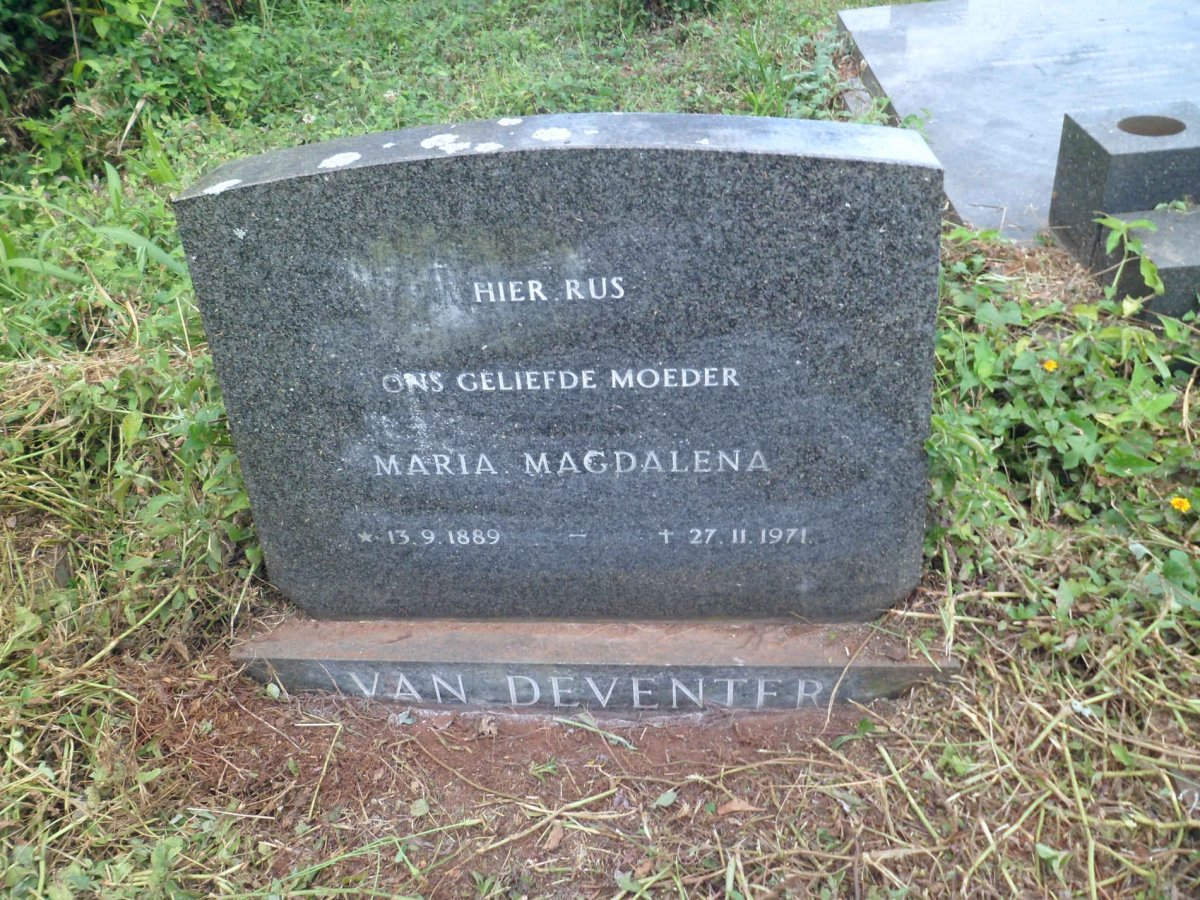 DEVENTER Maria Magdalena, van 1889-1971