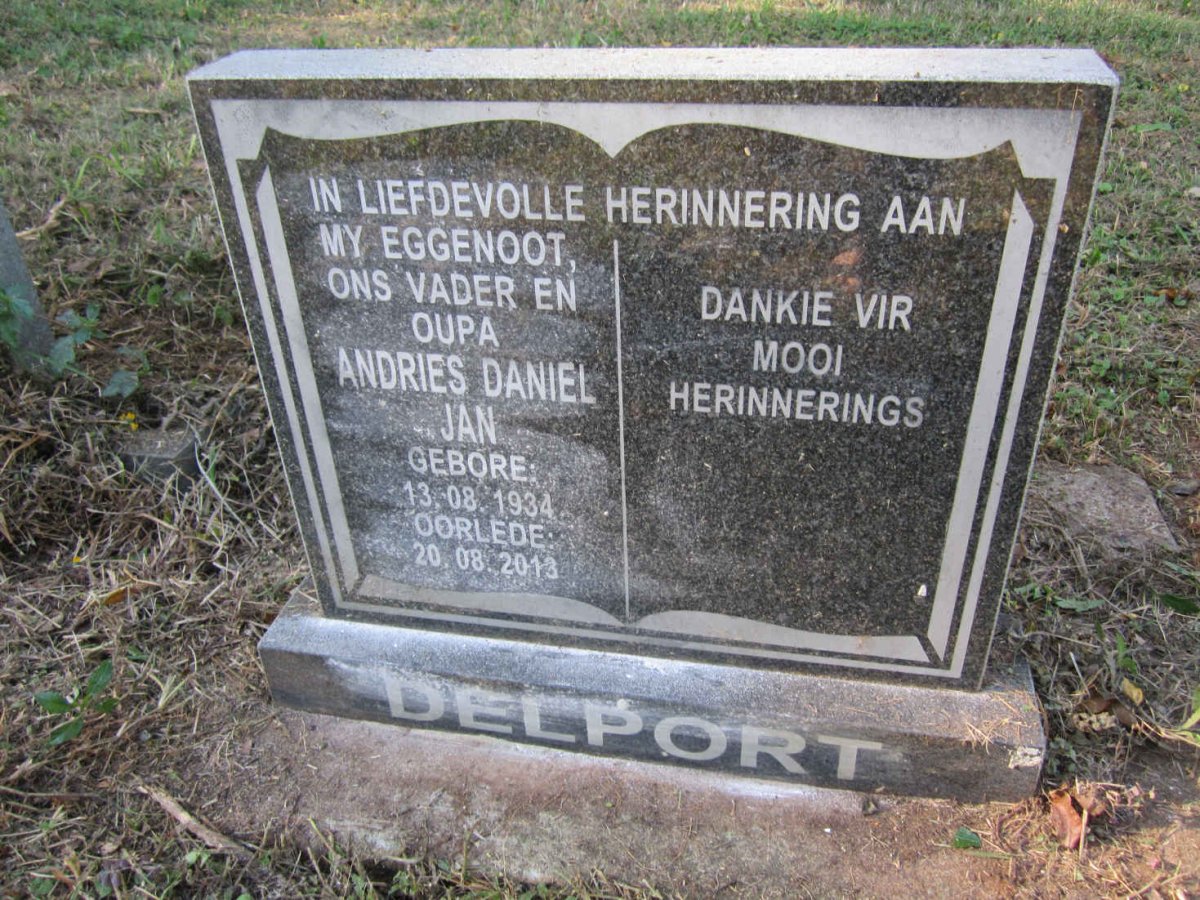 DELPORT Andries Daniel Jan 1934-2013