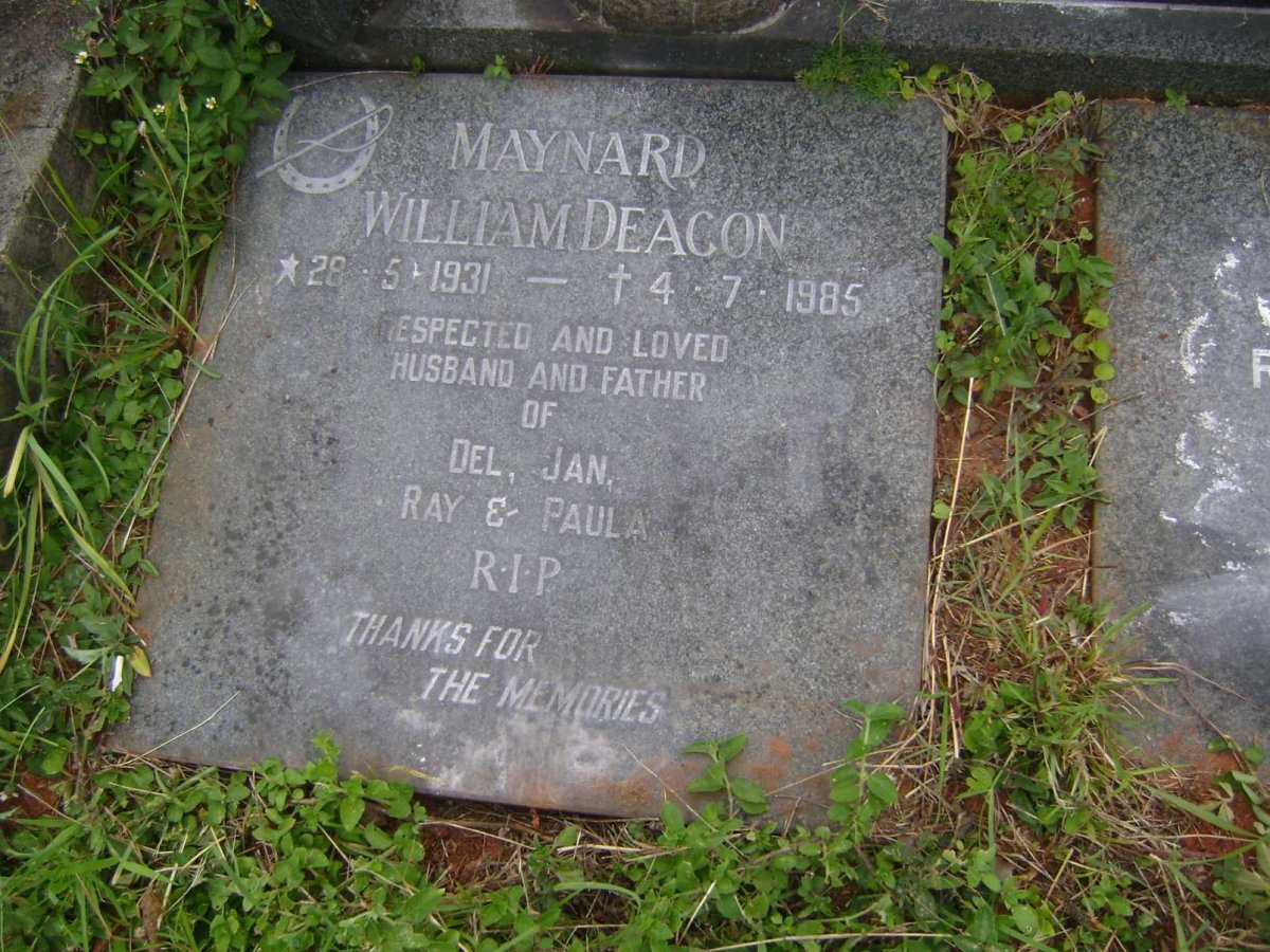 DEACON Maynard William 1931-1985