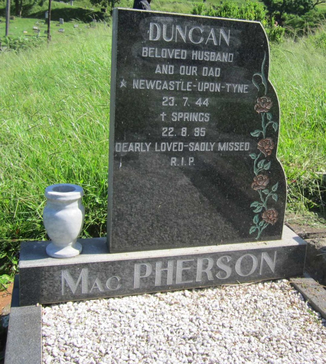 MacPHERSON Duncan 1944-1995