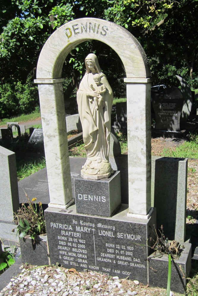 DENNIS Lionel Seymour 1920-2002 &amp; Patricia Mary RAFTER 1922-2000