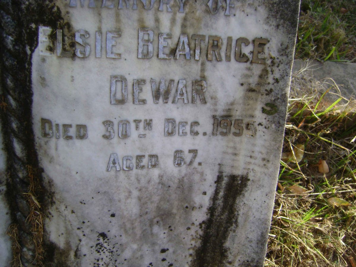 DEWAR Elsie Beatrice -1959