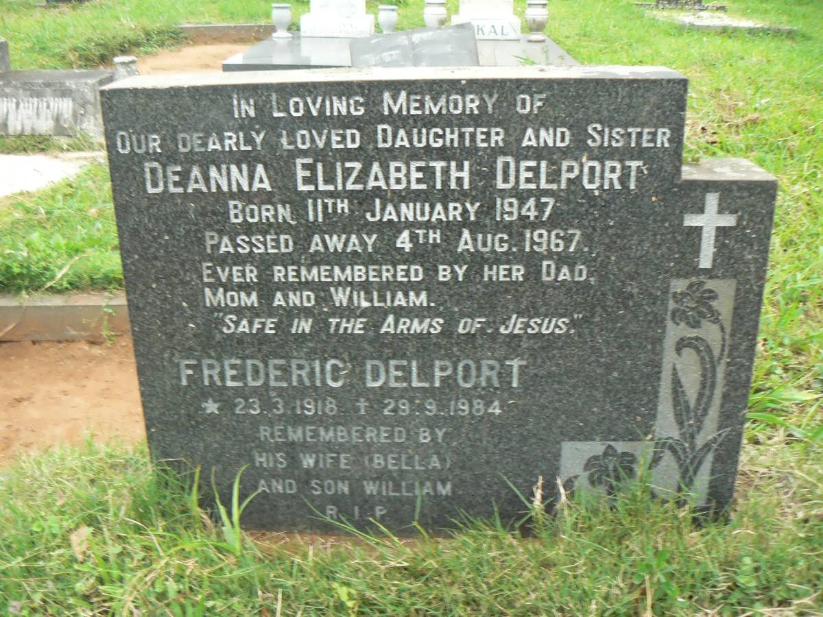 DELPORT Frederic 1918-1984 :: DELPORT Deanna Elizabeth 1947-1967