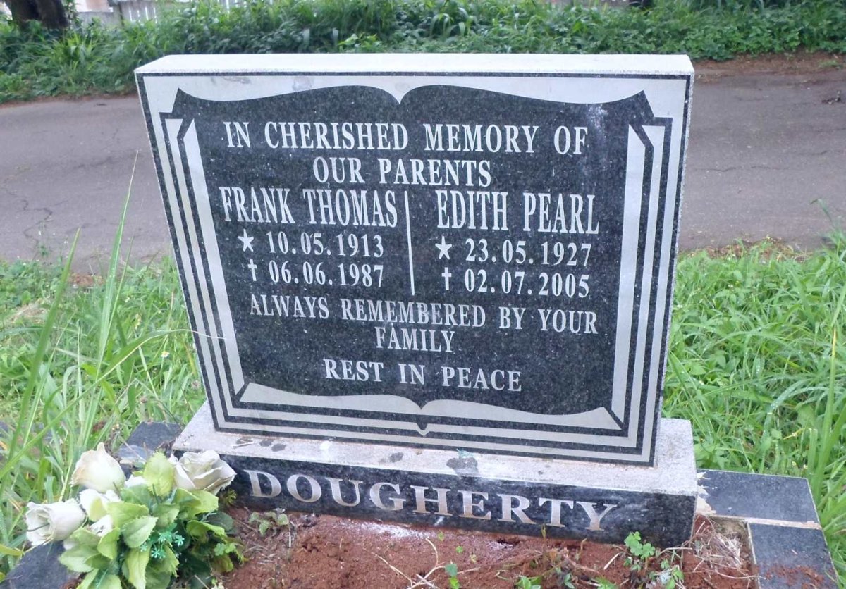 DOUGHERTY Frank Thomas 1913-1987 &amp; Edith Pearl 1927-2005