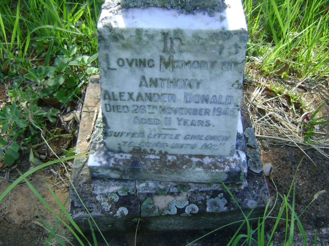 DONALD Anthony Alexander -1945