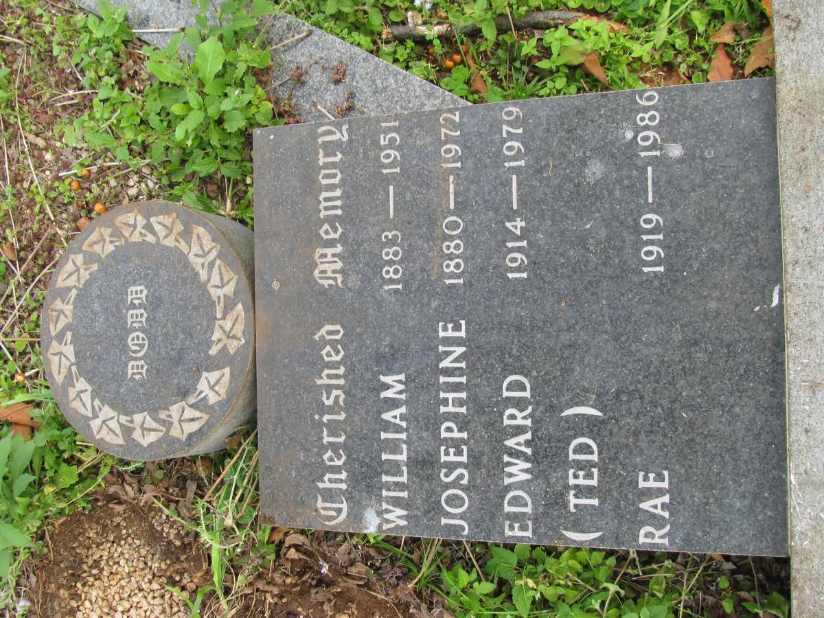 DODD William 1883-1951 :: DODD Josephine 1880-1972 :: DODD Edward 1914-1979 :: DODD Rae 1919-1986