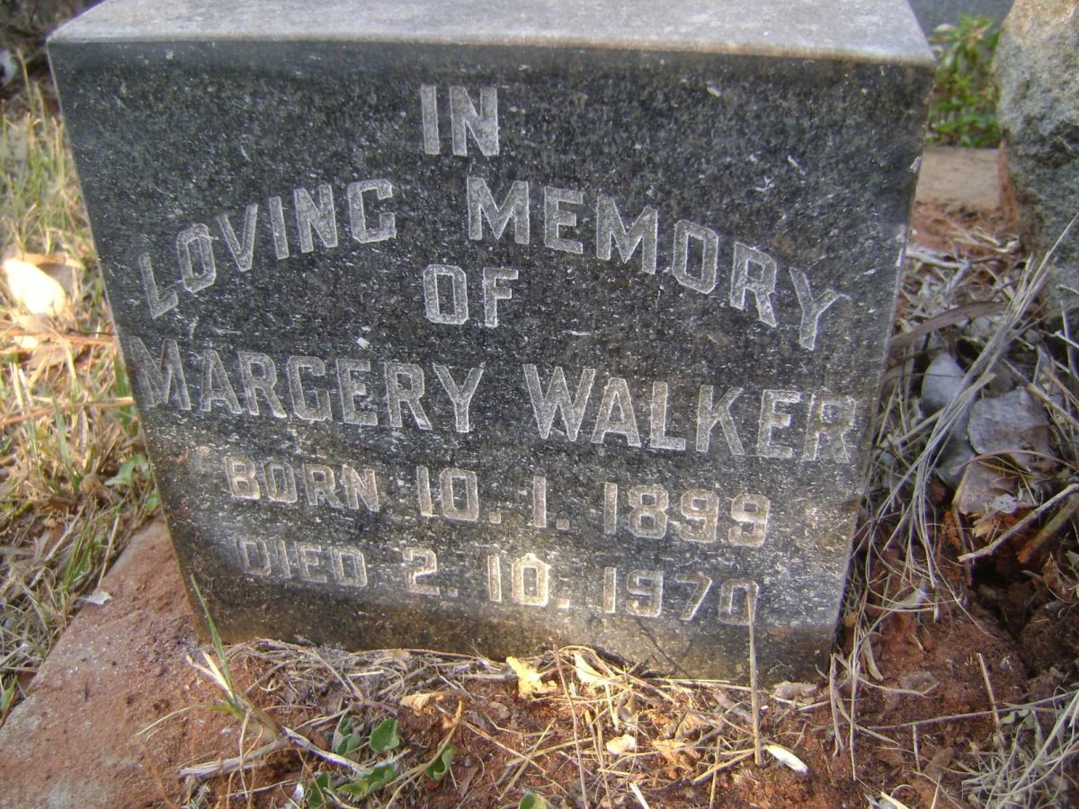 WALKER Margery 1899-1970